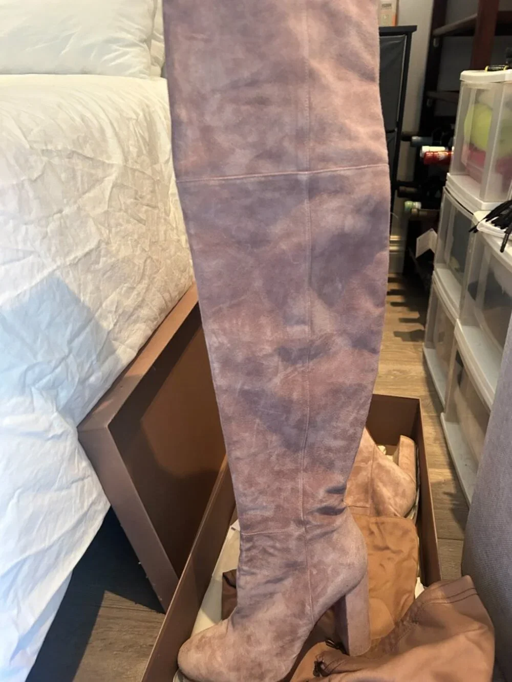 Gianvito Rossi over-the-knee block-heel boots
